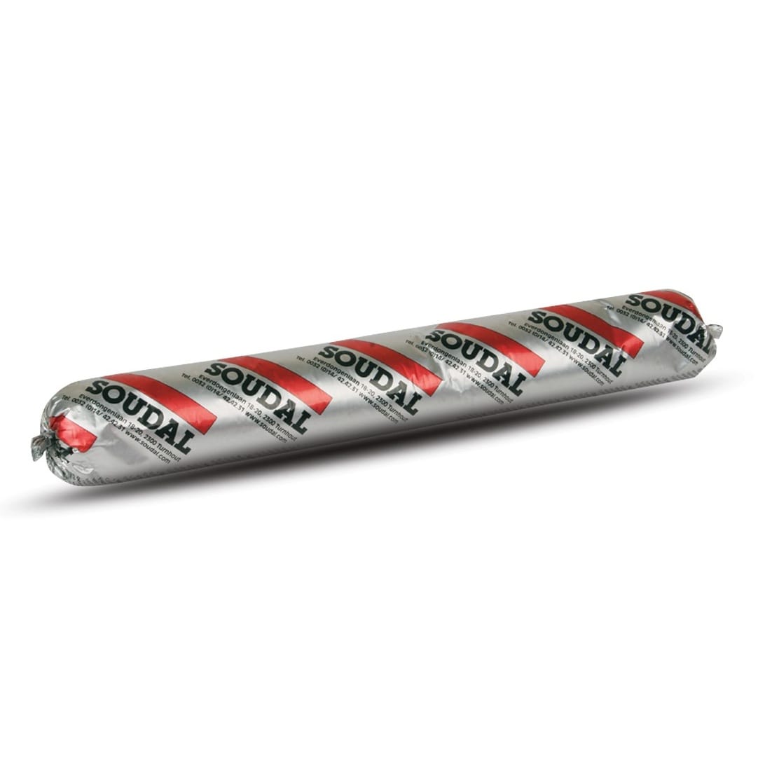 SOUDAL SILIRUB 2 – нейтральный силиконовый герметик 310 мл Тёмно серый